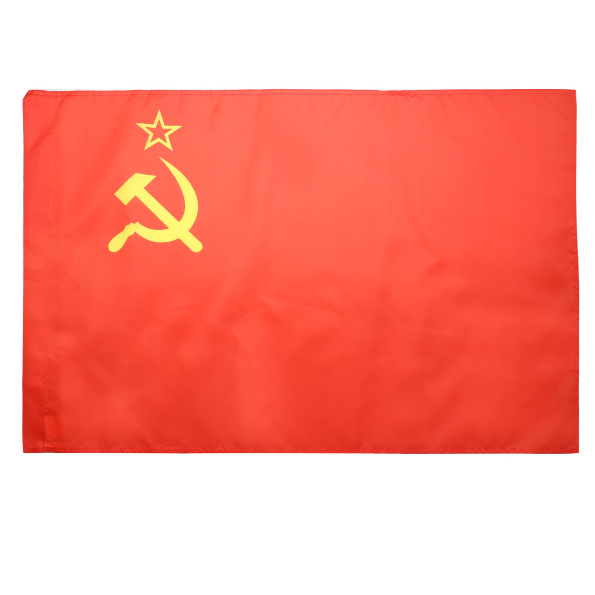 AZ FLAG - USSR Flag - 3x5 Ft - Satin Red comunist Banner with Sleeve - Fade Resistant - Bright Colors - 3' x 5' Feet - 150x90 Cm