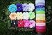 Ema Jane - Peony Flower Hair Clips with Crochet Headbands (12 + 12, 24 Set)