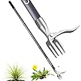 Cootack 52'' Weed Puller with Long Handle Stand-up Hand Weeder Manual Weeding Tool with Stainless Steel Claw for Garden/Yard/Lawn, Weed Remove Without Bending or Kneeling
