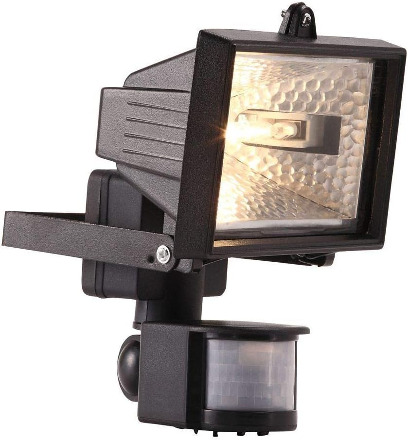 Unibos Floodlight with PIR Motion Sensor Floodlight Black