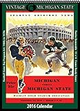 Michigan State Spartans 2016 Vintage Football Calendar by 