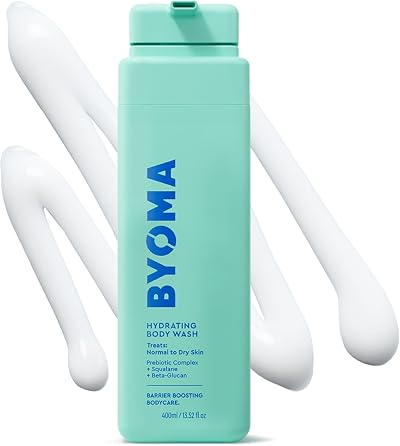 BYOMA Hydrating Body Wash 400ml Normal to Dry Skin Prebiotic Complex