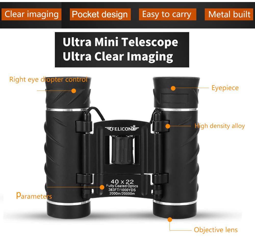 small high powered binoculars