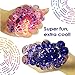 BRISON Upgraded Led Anti Stress Ball - Squishy Light up Toy 4 Boys Girls Kids Toddlers - Grape Mesh DNA Slime Ball - ADHD Fidget Stress Relief - Colorful Emoji Super Squishy Work Office Relax 4 Adults
