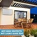 Garnetics Outdoor TV Cover 50 Inch weatherproof | TV Cover for Outside | 50 Inch Outdoor waterproof Smart Shield TV Screen Protector for Outside-Gray