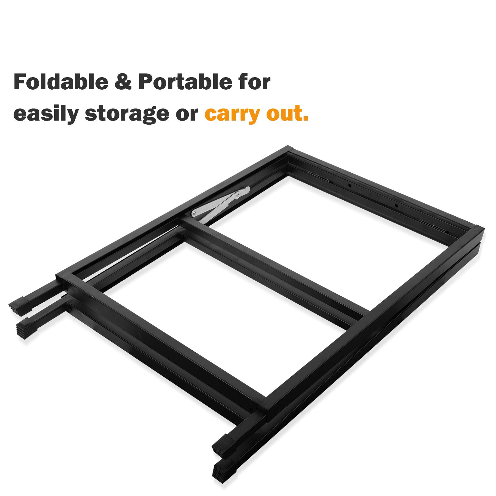 Voilamart Pavement Sign A-Board Sign Display Pavement Board Heavy Duty Steel A-Frame Double Sided Poster Stand Holder for Outdoor Advertising Shop with 2 PVC Panels