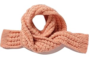 BEARUN Kids Knitted Scarf Winter Fashion Solid Color Toddler Baby Warm Scarves Wrap Neck Warmer for Girls Boys