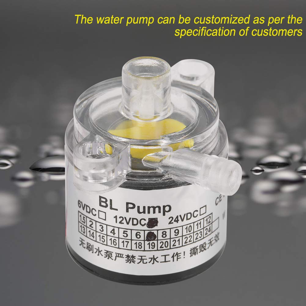 Water Pump, 12V 7W Mini Electric Brushless Water Pump Low Noise Environmental Plastic for Drinking Fountain Juicer - Image 4