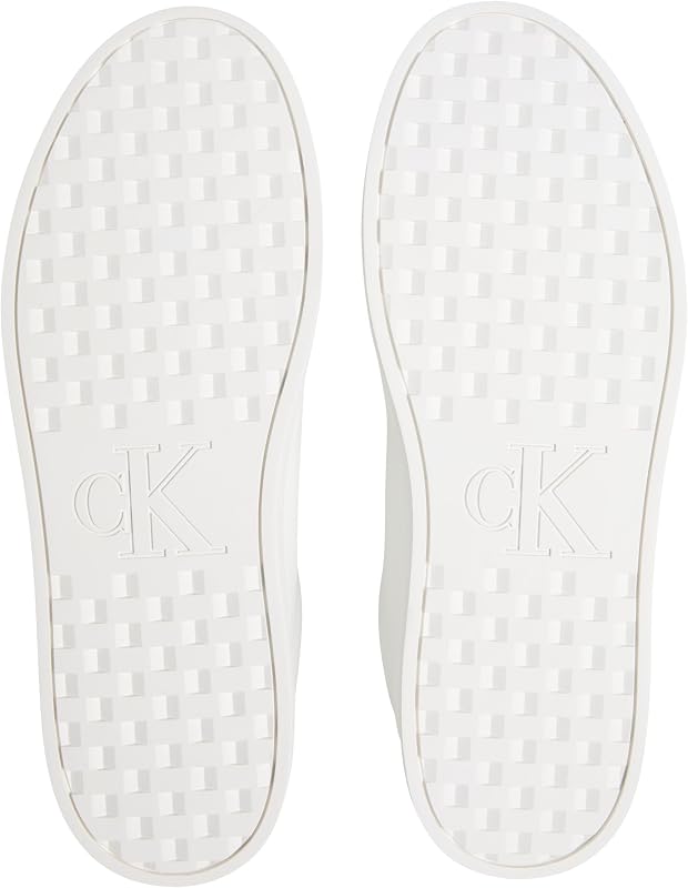 Herren Cupsole Sneaker Derby mit Logo, Weiß (Triple Bright White), 42