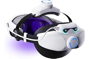 Noiposi 10000mAh Battery Head Strap for Meta Quest 3s/3/Quest 2,Adjustable Knob Elite Strap Replacement,VR Headset Accessories Strap Enhanced Support&Comfort& Extend Playtime