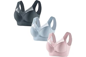 GAEXIA Zenchic Bras, Zen Chic Bra, Lynsie Charm Bra, Lynsie Bras, Deep Cup Bra Summer Seamless Sexy Push Up Wireless Bra