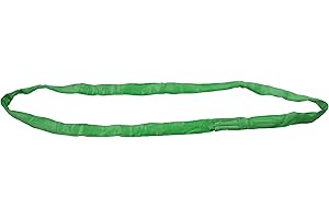 Mytee Products 8 ft Green Polyester Endless Round Sling 5300 LBS Vertical Capacity | 4200 LBS Choker | 10600 LBS Basket | Heavy Duty Endless Sling for Wrecker Recovery, Lifting & Towing