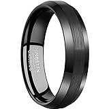 NUNCAD Enhanced Beveled Edges Men's Tungsten Ring