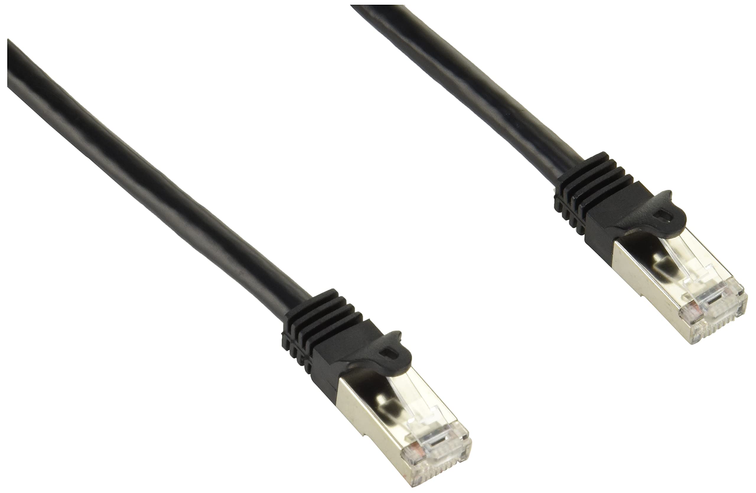 StarTech.com N6SPAT50CMBK 0.5 m Cat6 Patch Cable, Shielded (SFTP) Snagless Gigabit Network Patch Cable, Black Cat 6 Ethernet Patch Lead
