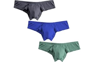 HOOFESAN Men's Underwear Micro Modal Bikini Briefs Low Rise Half Back Coverage Silky Touch Underpants Multipack