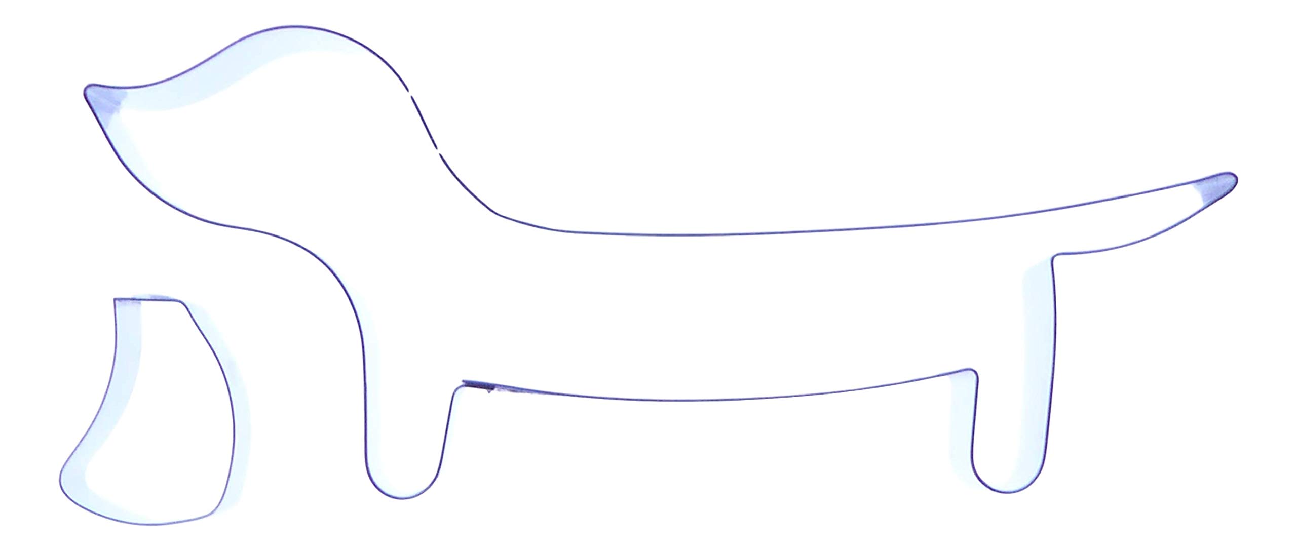 Sausage Dog/Dachshund Cutter - Stainless Steel Sugarcraft Cutters - 75mm