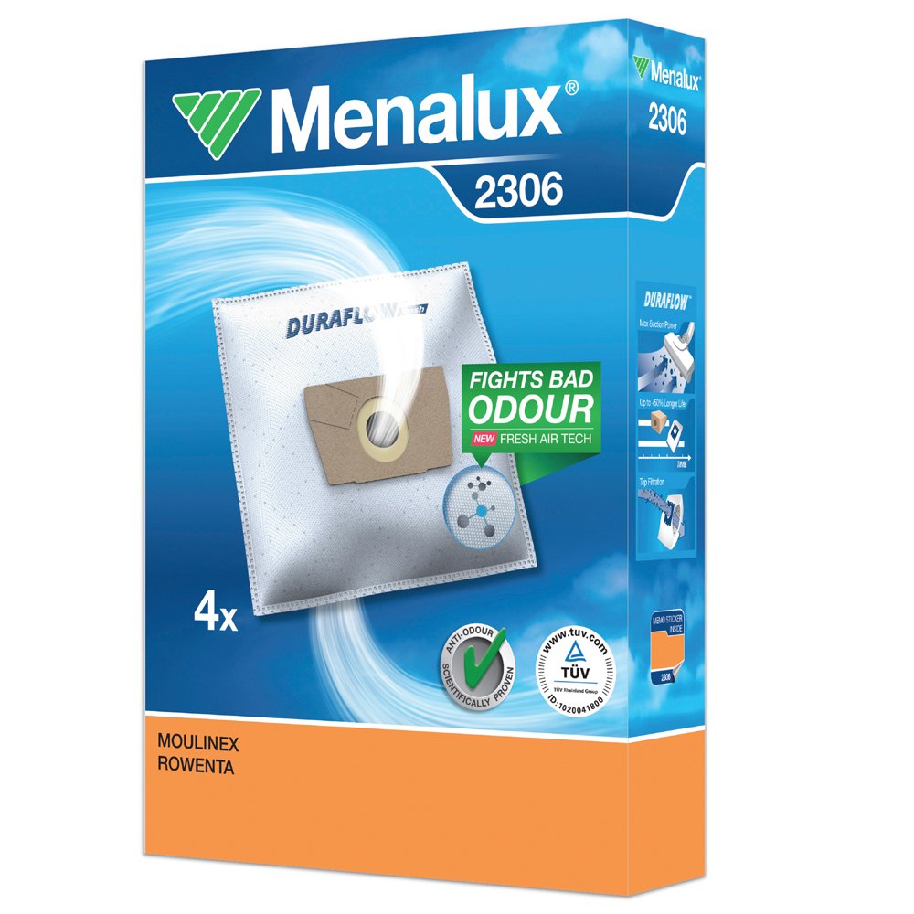 Menalux Duraflow 2306 4x Vacuum Cleaner Bags