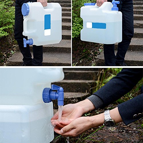 15L Car Water Container Portable Bucket Water Tank Outdoor Camping Home Drinking Storage Bucket with Tap - Thumbnail 7