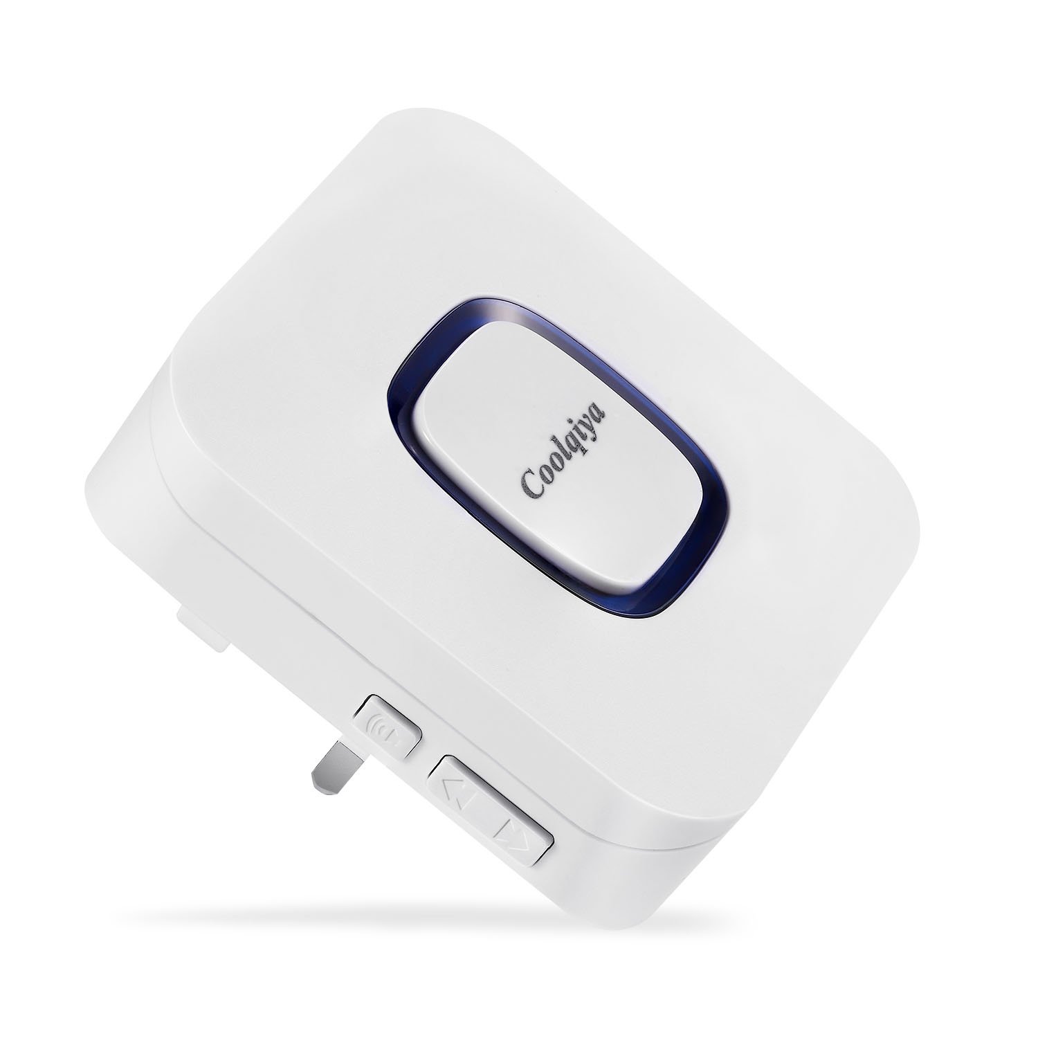 Coolqiya Wireless Doorbell Plug-in Receiver Accessory, No Batteries Required