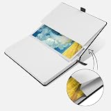 Lefute A5 Hardback Notebook PU Leather Journal 200 Pages Black view 5