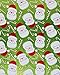 American Greetings Holiday Friends, Candy Cane Stripes, and Santa Christmas Foil Wrapping Paper, 3-Roll, 40
