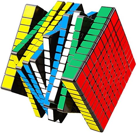 Rubik's Cube, Magic Speed Cube, Amazing Stress Reliever Cube Game, Easy Turning and Smooth Play Puzzle Toy (10x10 Black)