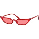 ADE WU Retro Cat eye Sunglasses for Women Cute Small Narrow Skinny Sexy 50s 60s Stylish Cateye Sun Glasses