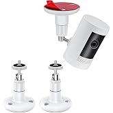 2 Pack Adjustable Wall Mount for Ring Stick Up Cam &amp; Ring Outdoor Cam Plus | Indoor Outdoor Mount Bracket for Ring Camera, Ceiling Mount Kit, VHB Adhesive or Screw, No Drill