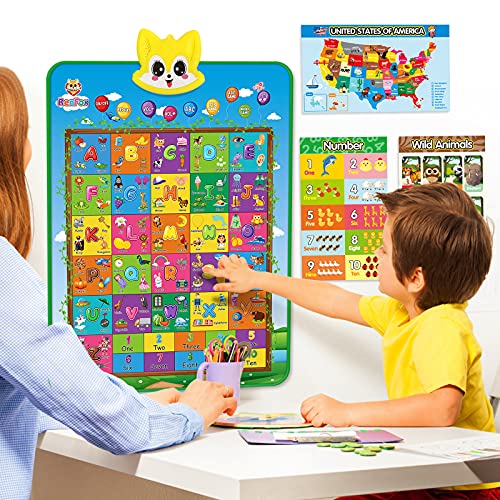 RenFox 102 Words Interactive Alphabet Wall Chart Early Learning Toys Renfox 102 words interactive alphabet wall chart early learning toys