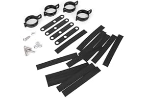 AKOZON Headlight Bracket, Motorcycle Headlight Bracket Fork Mounting Clamp Universal Accessory Black(34-41mm)