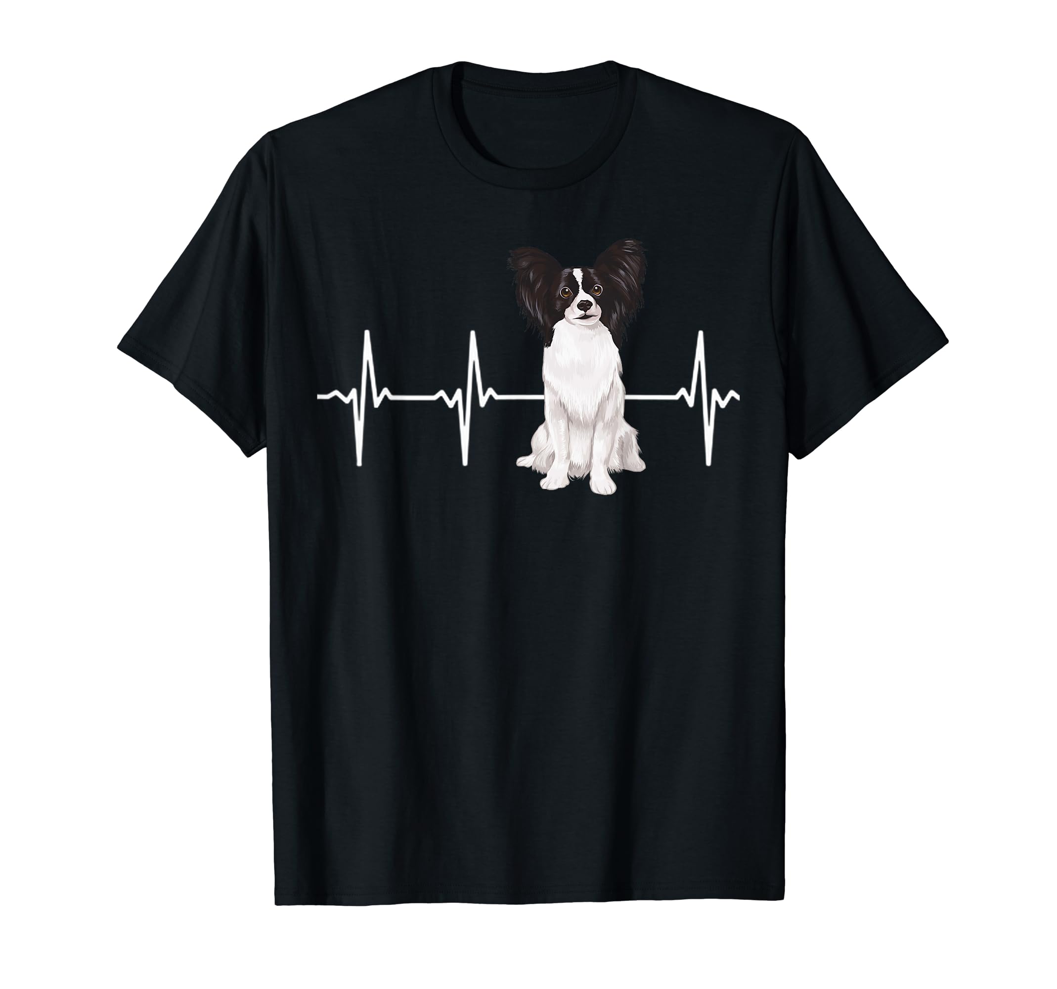 Papillon Heartbeat Dog Lover T-Shirt