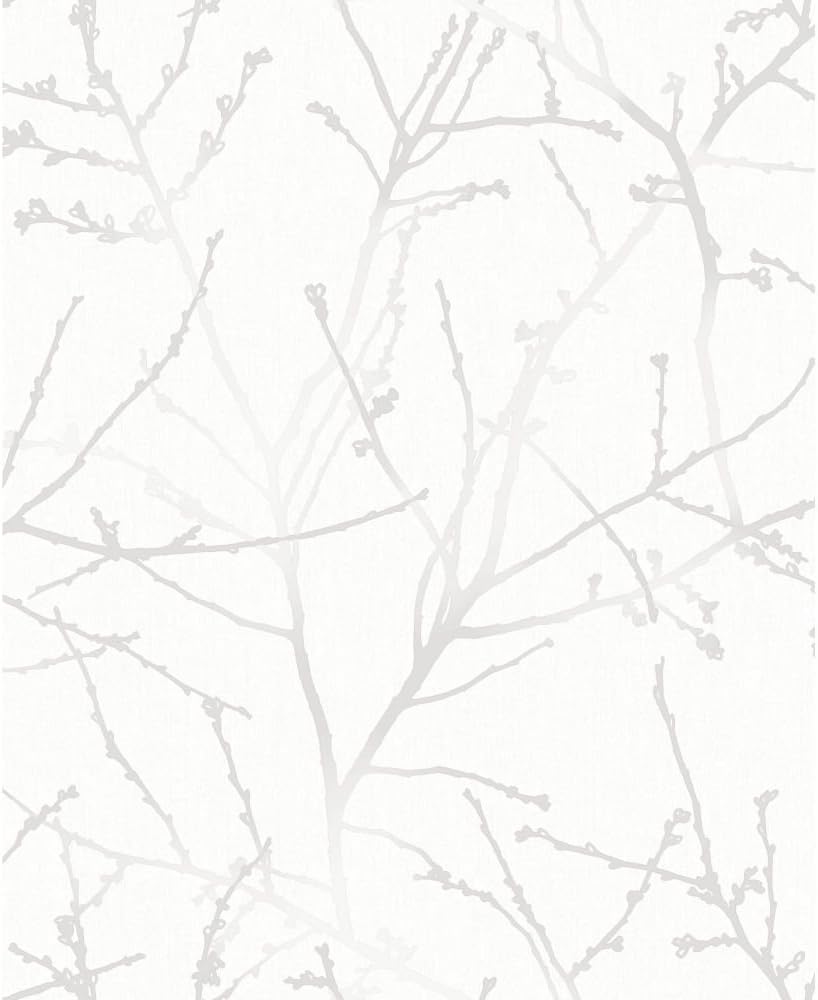 Superfresco Easy Innocence Branch White Wallpaper, 52 x 1000 cm - Image 3