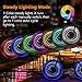 OUTDRSY [RGB] Bicycle Wheel Lights for Riding Bike at Night (Pack of 2), Waterproof Wheelchair Accessories LED Lights for Wheel with Bright 20 LEDs, A Thrilling Gift for Teens