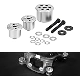 Bevinsee Solid Differential Mount Bushing Set Rear | Compatible with E46 Non-M 325i 328i 330i, E85 Z4, Replaced 33171093175, 33176770788, Recommended for Racing, Silver