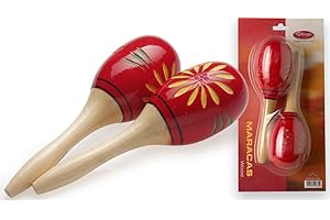 Stagg MRW-26 Wooden Maracas, Red