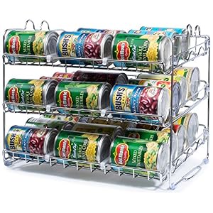 Stackable Can Rack Organizer, Storage for 36 cans – Great for the Pantry Shelf, Kitchen Cabinet or Counter-top. Stack…