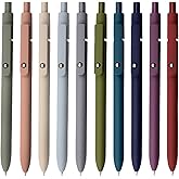 YOXMJDB Gel Pens, 10 Pcs 0.5mm Fine Point Smooth Writing Pens High-End Series Black Ink Pens for Journaling Note Taking, School Office Supplies for Women Men (10 Pcs Mixed colors)
