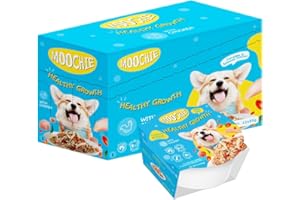 MOOCHIE Healthy Growth Wet Puppy Food - Soft Dog Food - Made with Real Chicken, Beef, Vegetables and Rice - No Added Preservatives or Artifical Flavors - 12 x 3 oz Cup