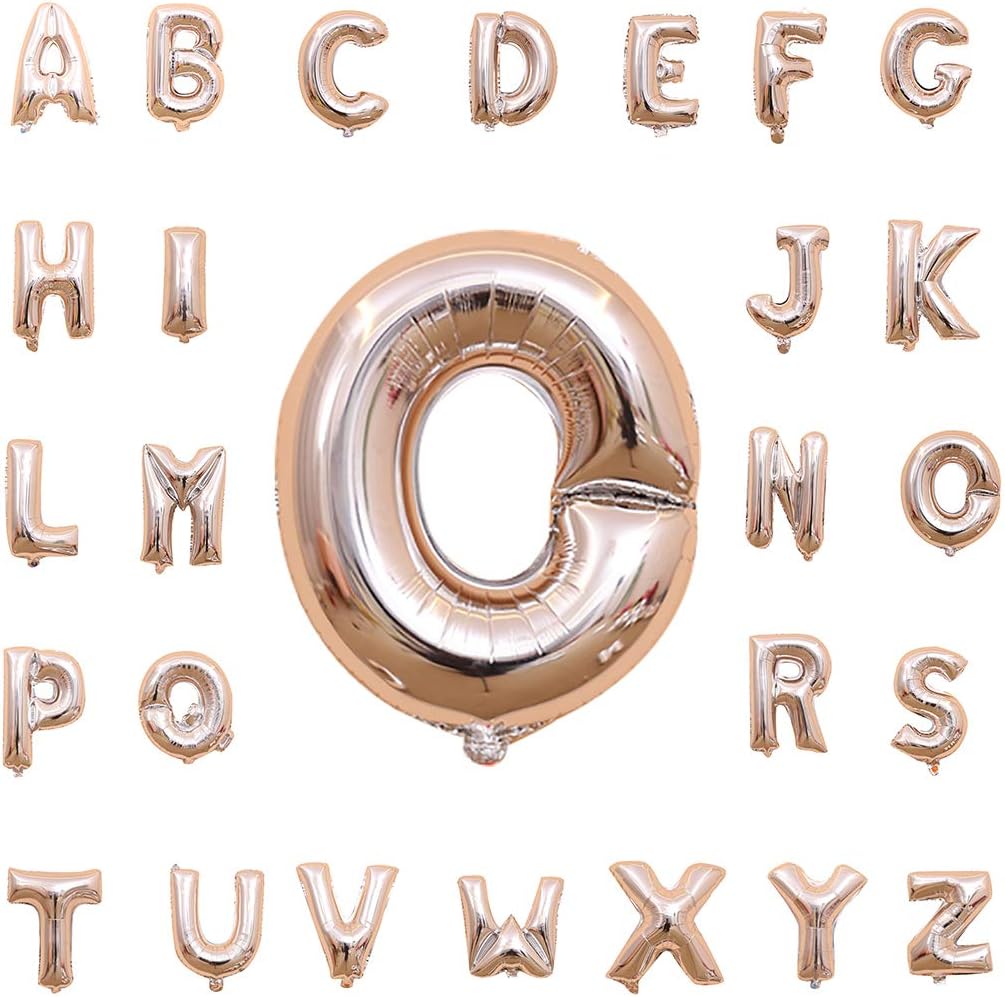 Amazon Com Funpa 32 Inch Silver Letters Balloon Party Decor Balloon A To Z Letter Mylar Balloon For Birthday Wedding Furniture Decor