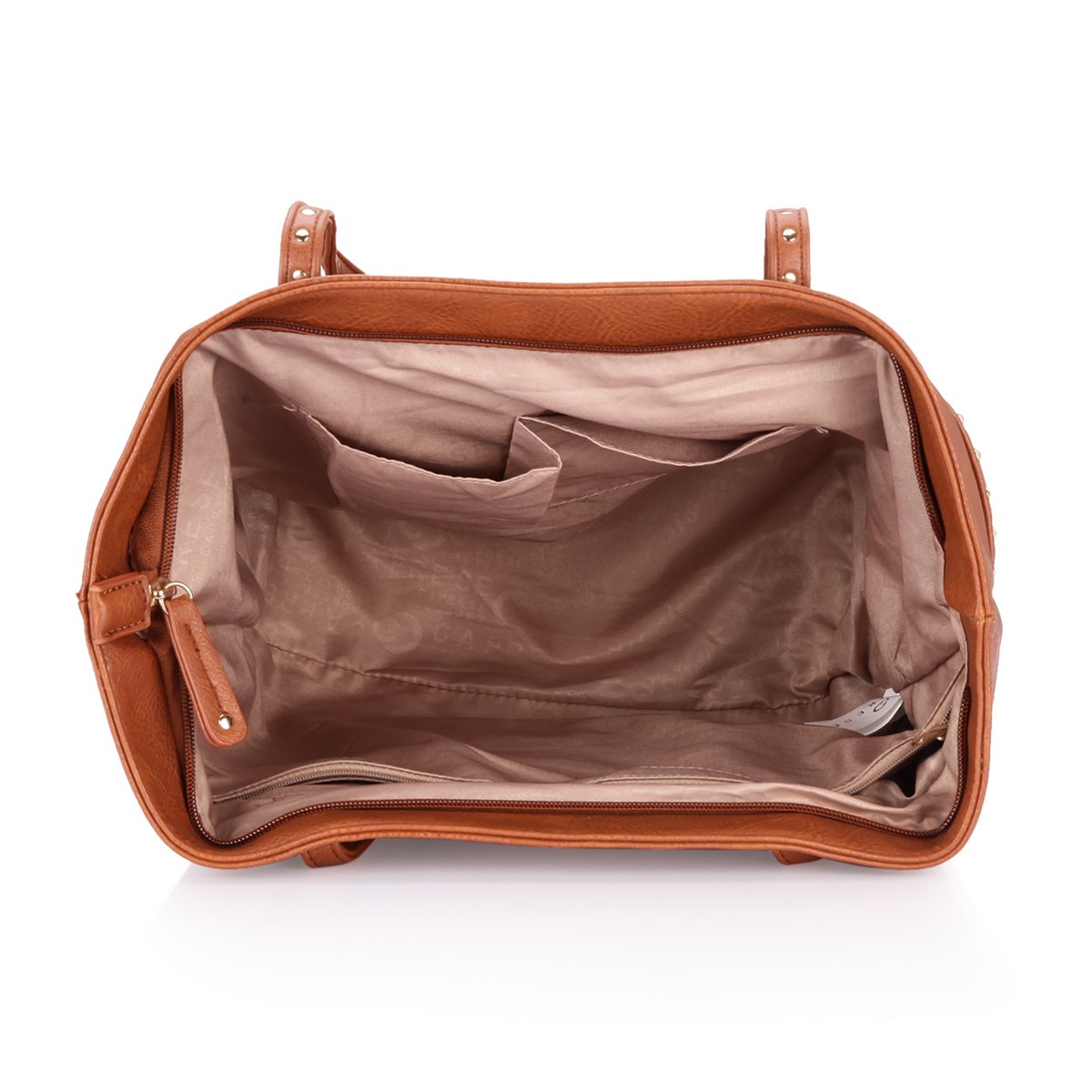 caprese women's tote bag (saddle brown)