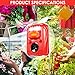 Wikomo Pest Repeller, Solar Powered Red Animal Repeller Waterproof Outdoor with Ultrasonic Sound,Motion Sensor and Flashing Light pest Repeller for Cats, Dogs, Squirrels, Moles, Rats