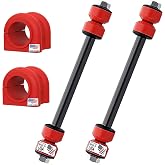 Susepsnion Dudes 4PC CODE RED Front Sway Bar Stabilizer Link &amp; Bushing Kit FITS Explorer, Mountaineer, Ranger, B2300, B2500, B4000, B5000 1998-2010, K7275 K80079 - Bushings Made In USA - 27 MM Bar