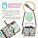 Toolik Baby Diaper Clutch with Waterproof Portable Changing Pad for Quick Change During Stroller Walks - Foldable, Detachable and Wipeable Mat Station with Shoulder Strap, Vintage