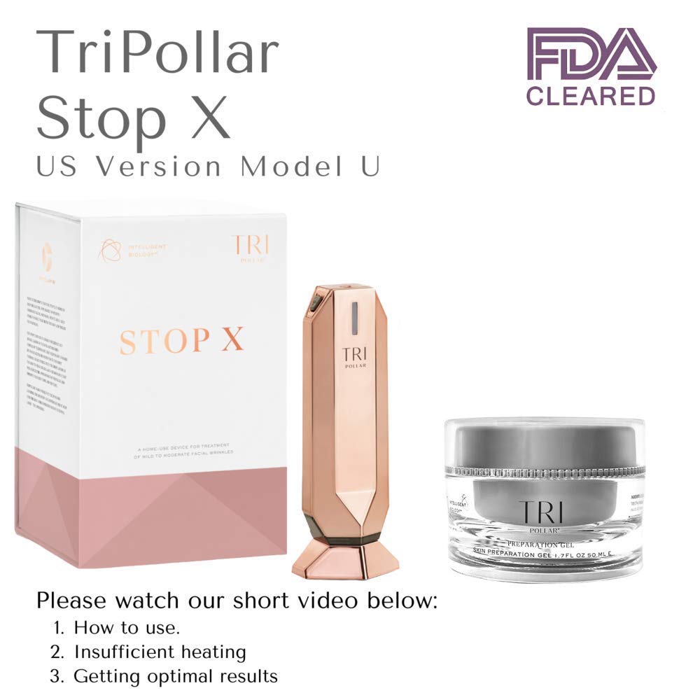 TRIPOLLAR Stop X - High RF Radio Frequency Facial Skin Tightening Machine, Wrinkle & Anti-Aging Device (US Version) - Professional Skin Lifting By Accelerating Natural Production Collagen: Beauty