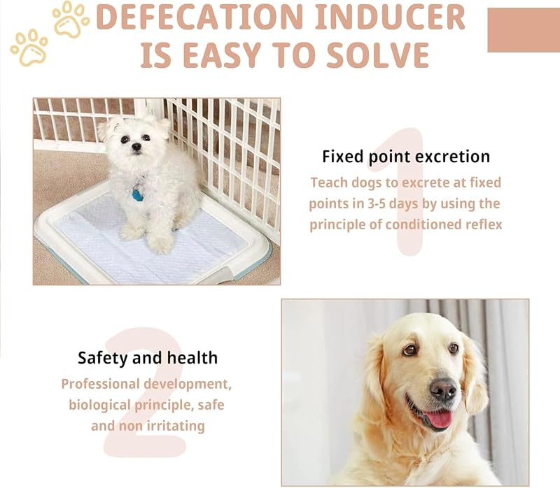 Spray de defecação para treino, para necessidades de animais, ajuda para treino de animais, indutor de defecação para várias raças
