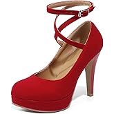 Mostrin Fashion Vintage Womens Small Bowtie Platform Pumps Ladies Sexy High Heeled Shoes