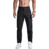 AIFARLD Mens Casual Cargo Pants Relaxed Fit Cotton Work Jogger Sports Outdoor Trousers with Pockets