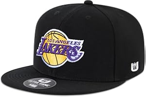 Ultra Game Men NBA Official Twill Snap Back Ultimate Black Baseball Cap Hat