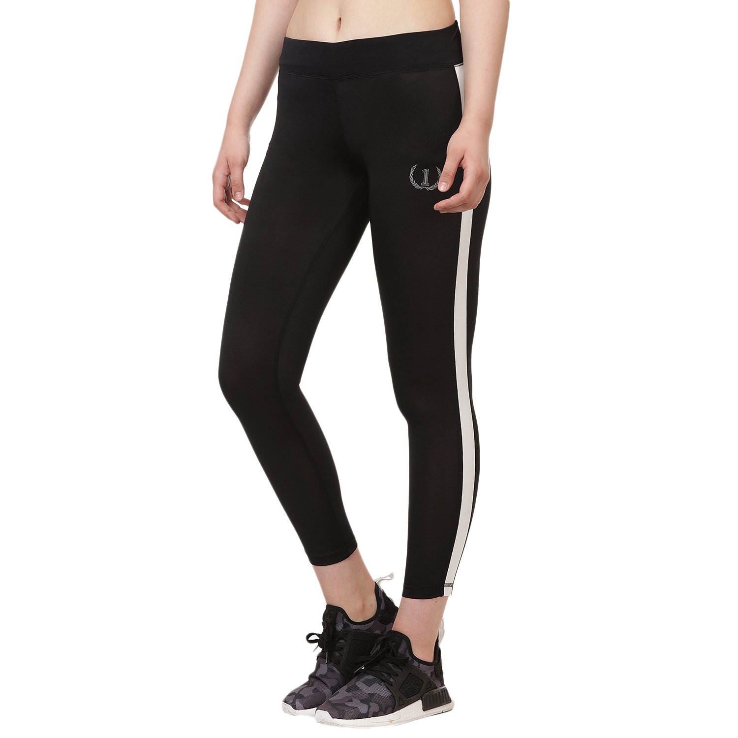 onesport womens sports black tights-onsp54blk