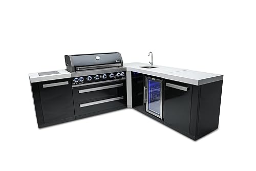 Mont Alpi MAi805-BSS90BEV 44-inch 6-Burner 115000 BTU 90 Degree